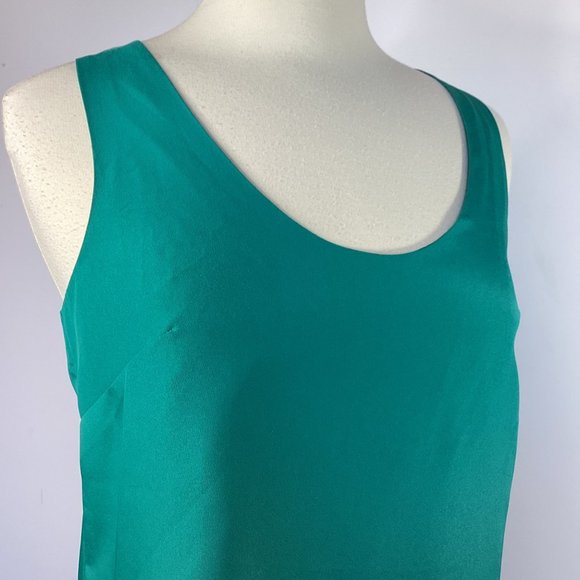NWT J. Crew Factory Emerald Green Twist Back MIDI Dress - Size 6 - Picture 5 of 9